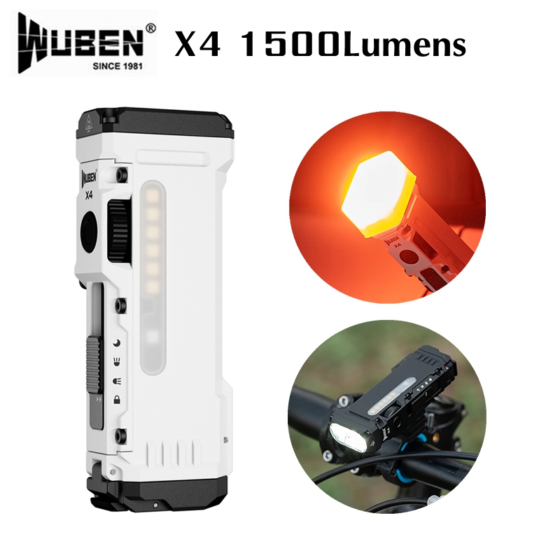 Outdoor Lighting Landscape - WUBEN X4 EDC Rechargeable Flashlight 1500Lumens