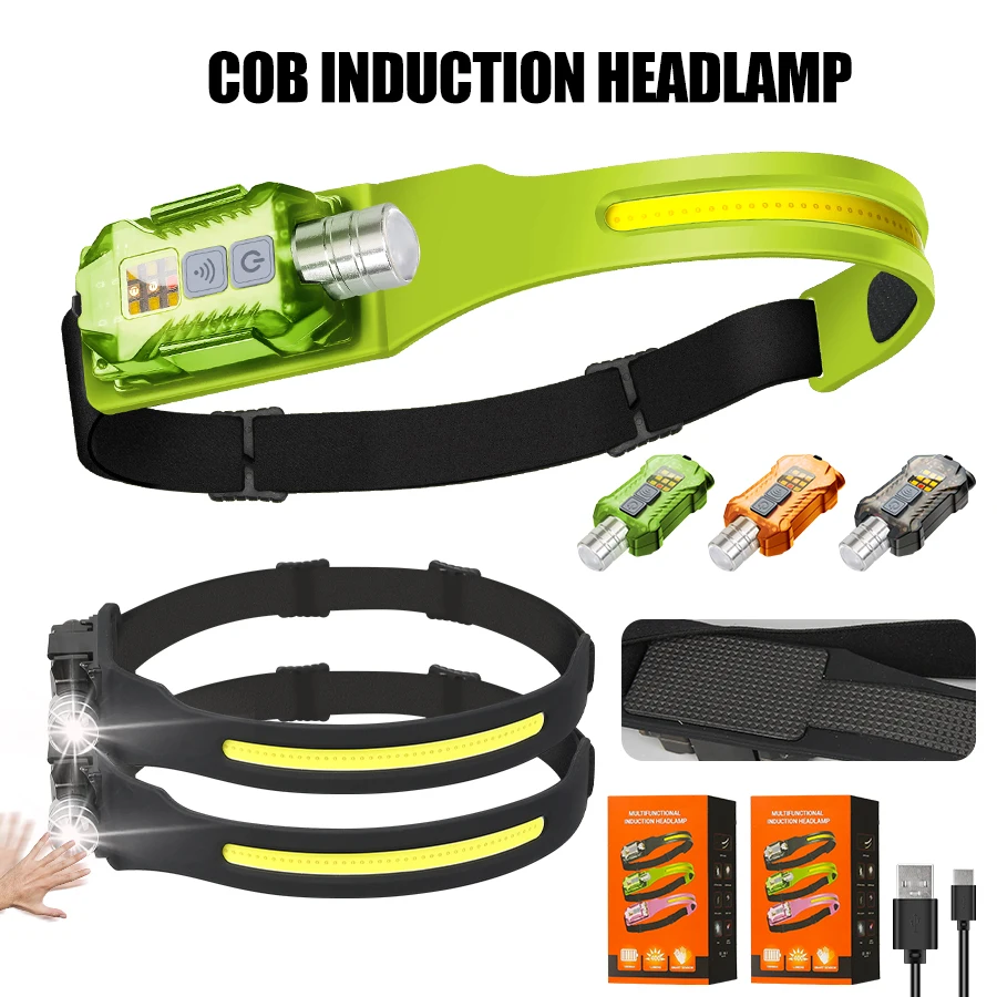 Outdoor Lighting Portable - Powerful LED Headlamp Portable Rechargeable Head