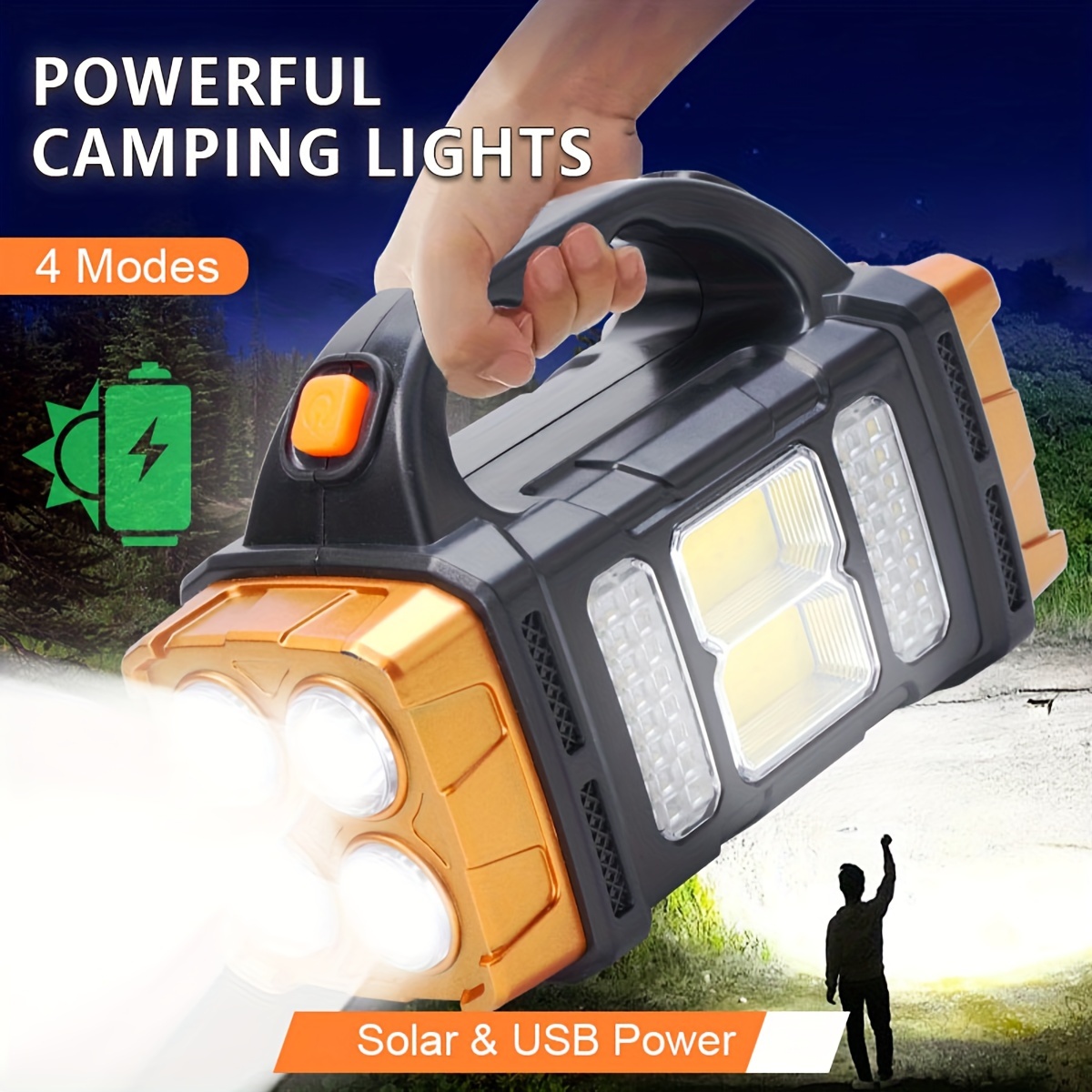Outdoor Lighting Construction - New Upgrade Rechargeable High Power Solar