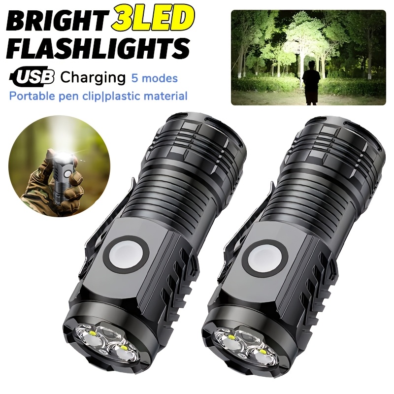 Outdoor Lighting Construction - Portable Mini LED Handheld Flashlight Powerful