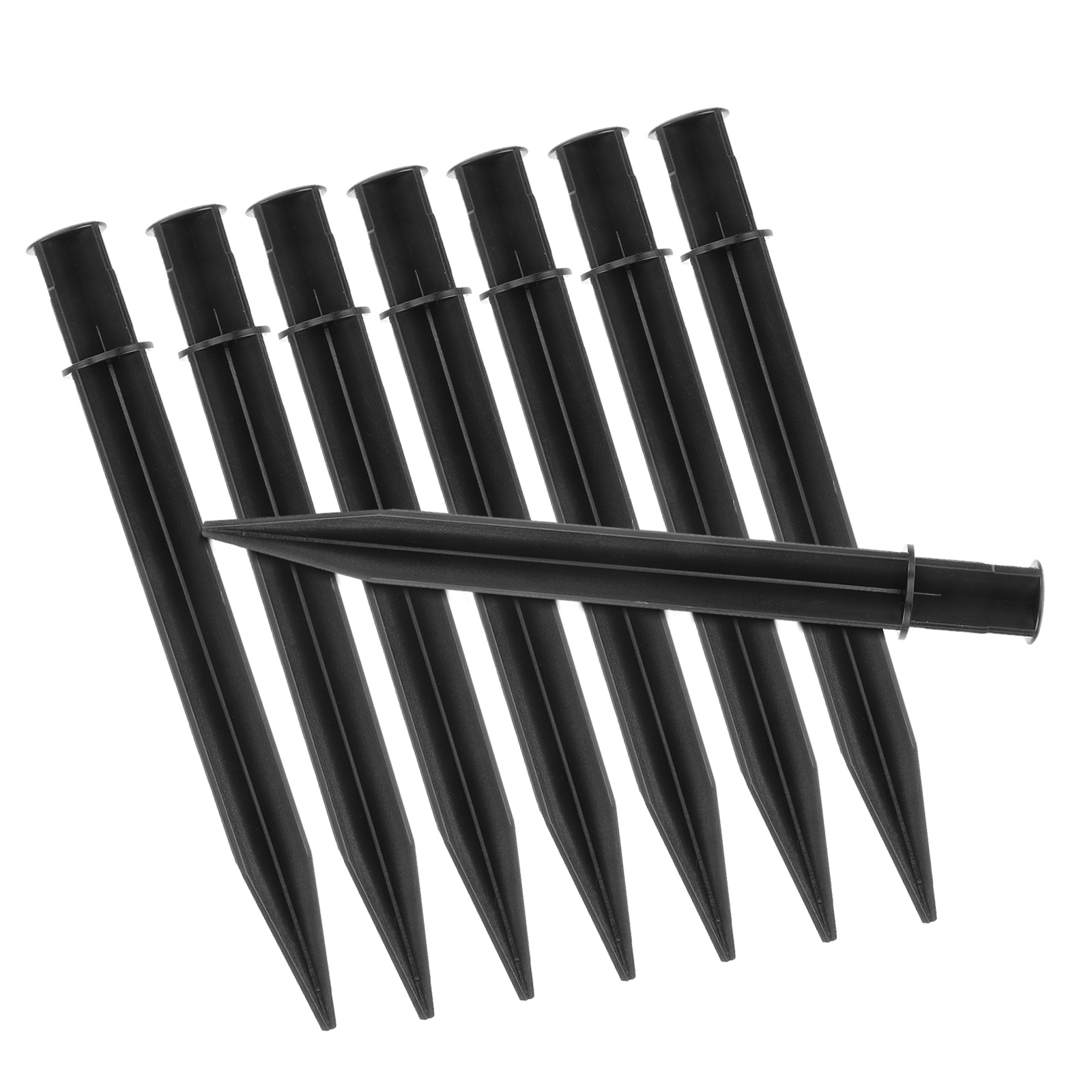 Outdoor Lighting Ground Fixtures - 8Pcs Lawn Lamp Ground Plug Plastic