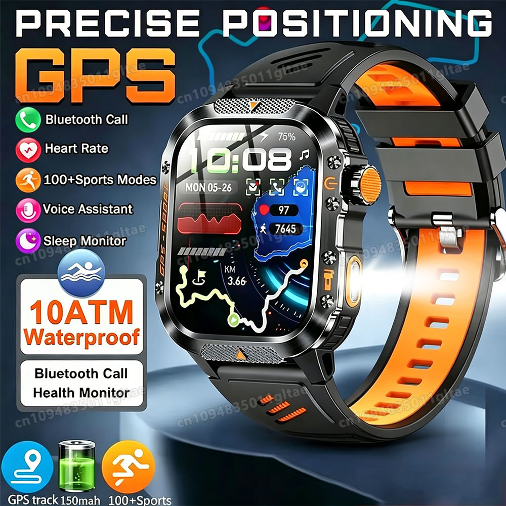 Outdoor Lighting Perspectives - 2026 Global Hiking Smartwatch 2.01''Screen 1100mAh