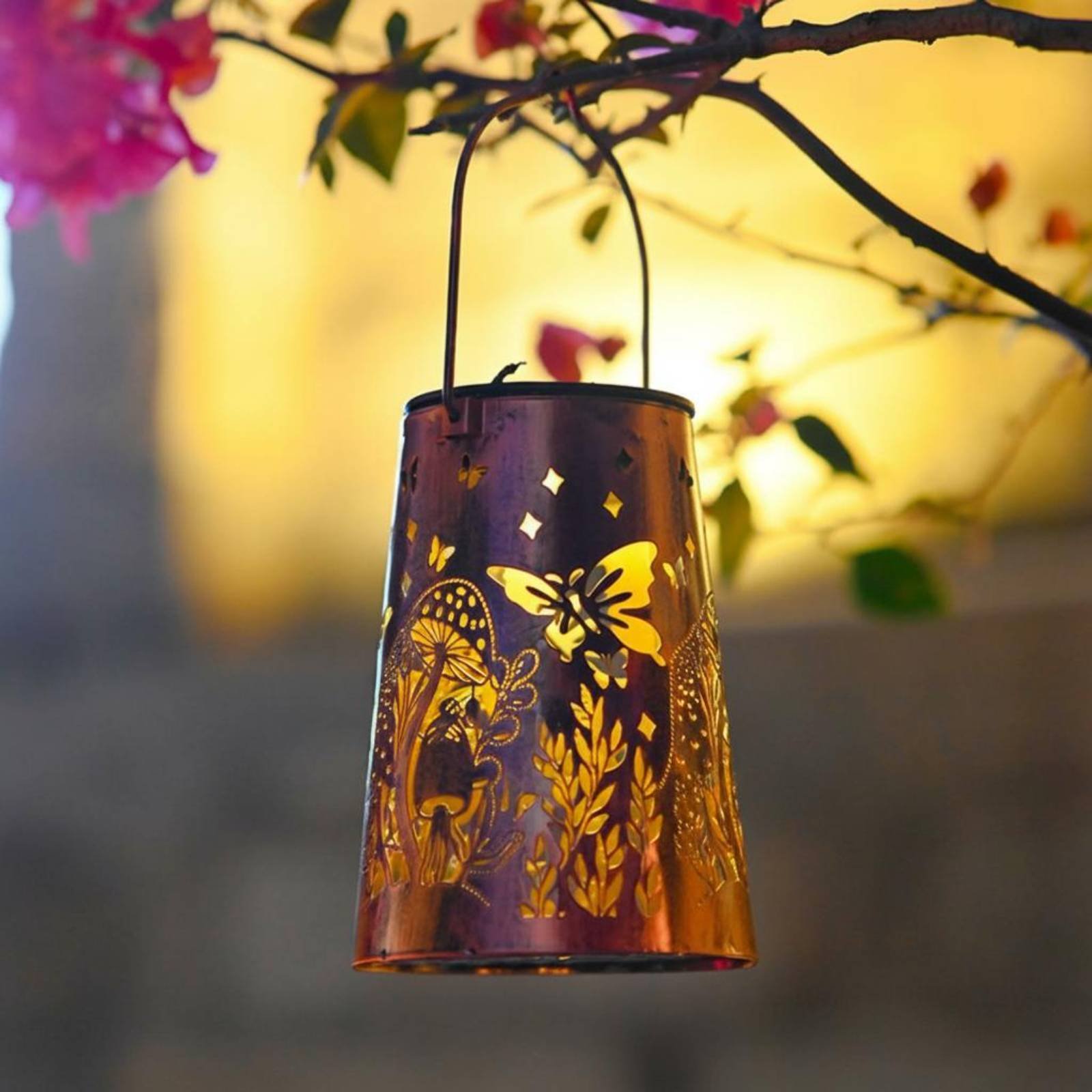 Floral Garden Lantern Pattern  - đánh giá và giá Hanging Outdoor Lighting
