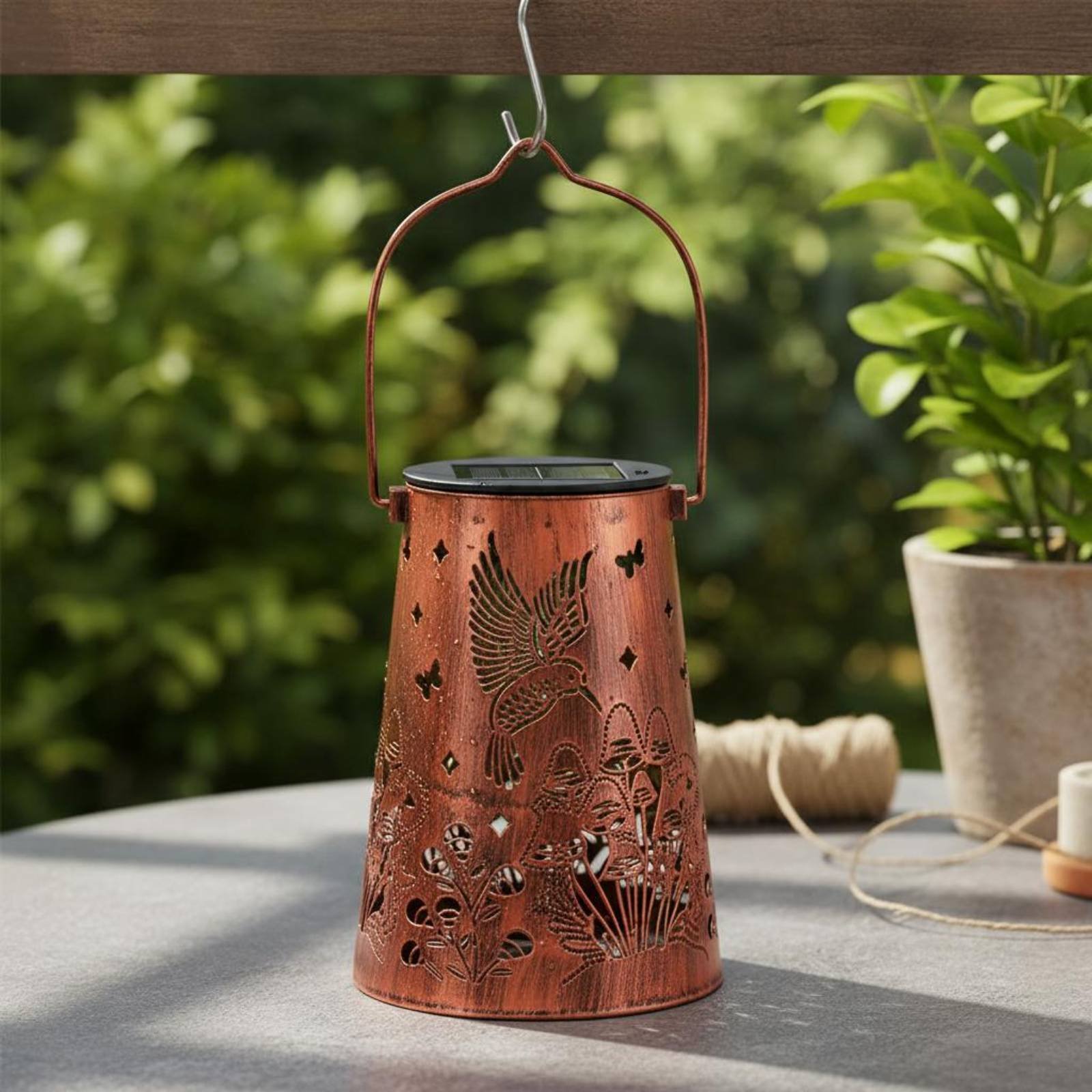 Floral Garden Lantern Pattern  - đánh giá và giá Hanging Outdoor Lighting