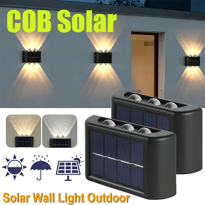 COB Solar Wall Lamp Outdoor Wa - đánh giá và giá Outdoor Lighting Landscape