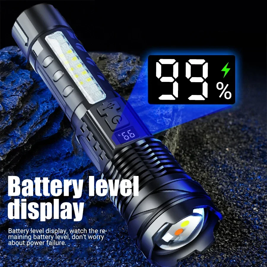 High Power 15000LM Led Flashli - đánh giá và giá Outdoor Lighting Black