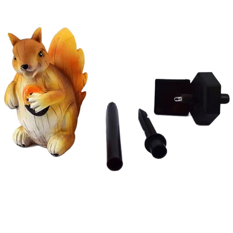 LED Solar Resin Squirrel Groun - đánh giá và giá Outdoor Lighting Ground Fixtures