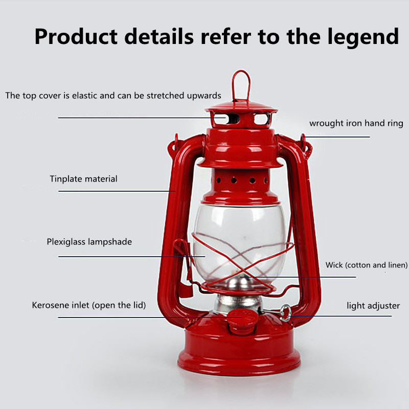 19cm Retro Outdoor Camping Lam - đánh giá và giá Outdoor Lighting Mediterranean Style