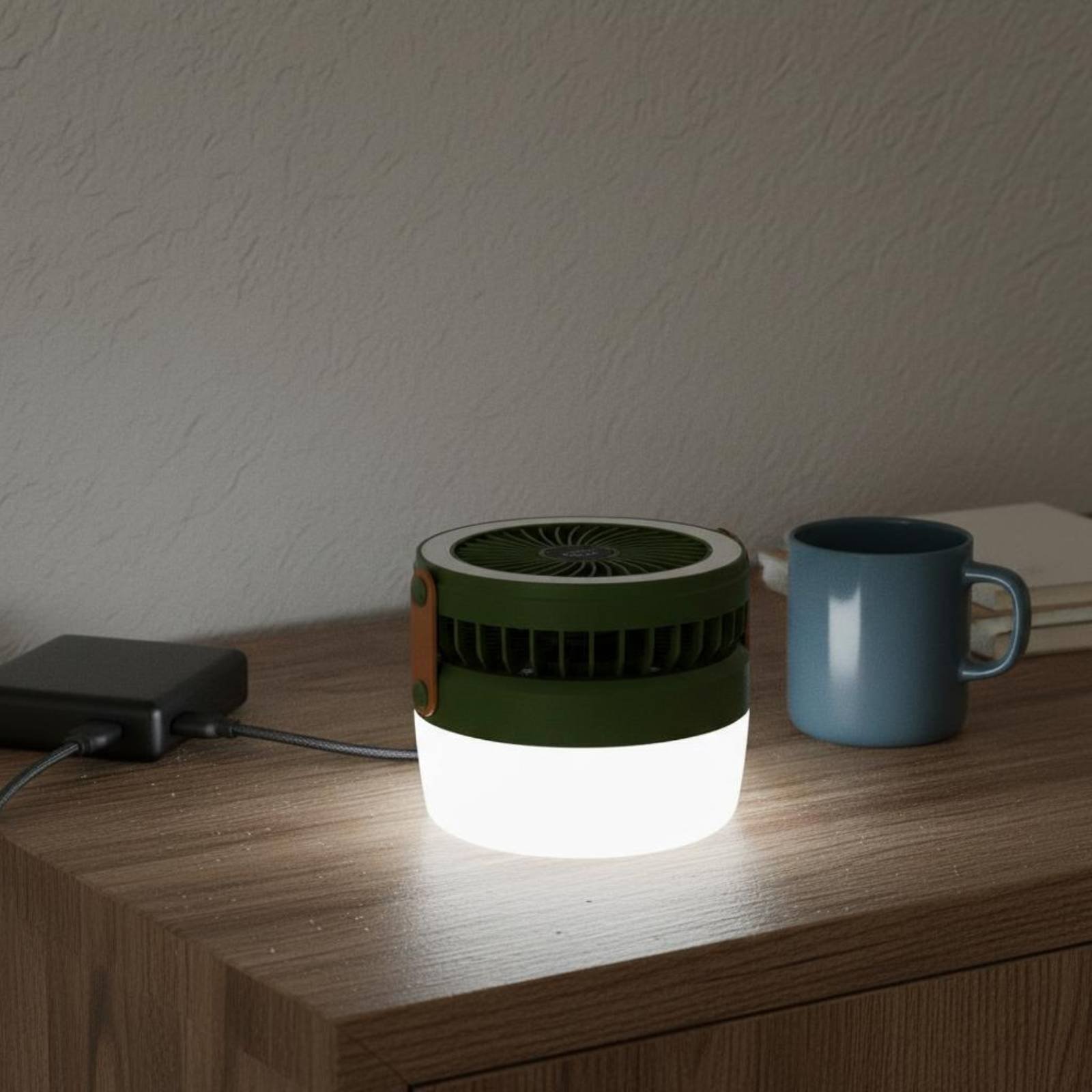 Solar Camping Fan Lantern Fold - đánh giá và giá Hanging Outdoor Lighting