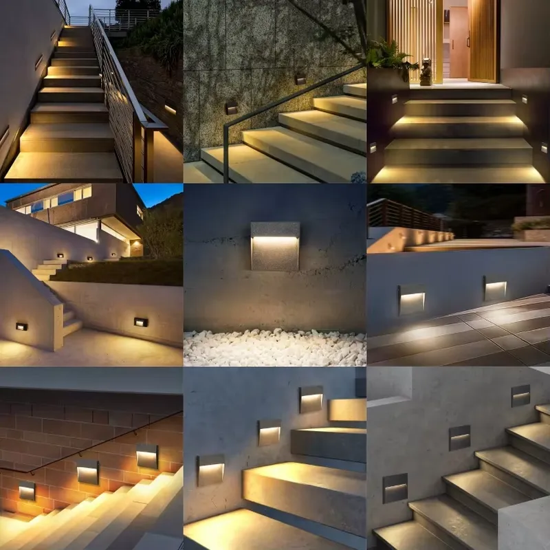 Ultra-thin Outdoor LED Stair S - đánh giá và giá Outdoor Lighting For Steps