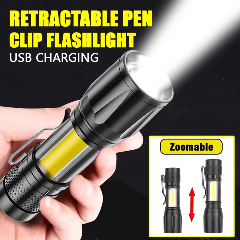 Mini LED Flashlight COB Floodl - đánh giá và giá Outdoor Lighting Black