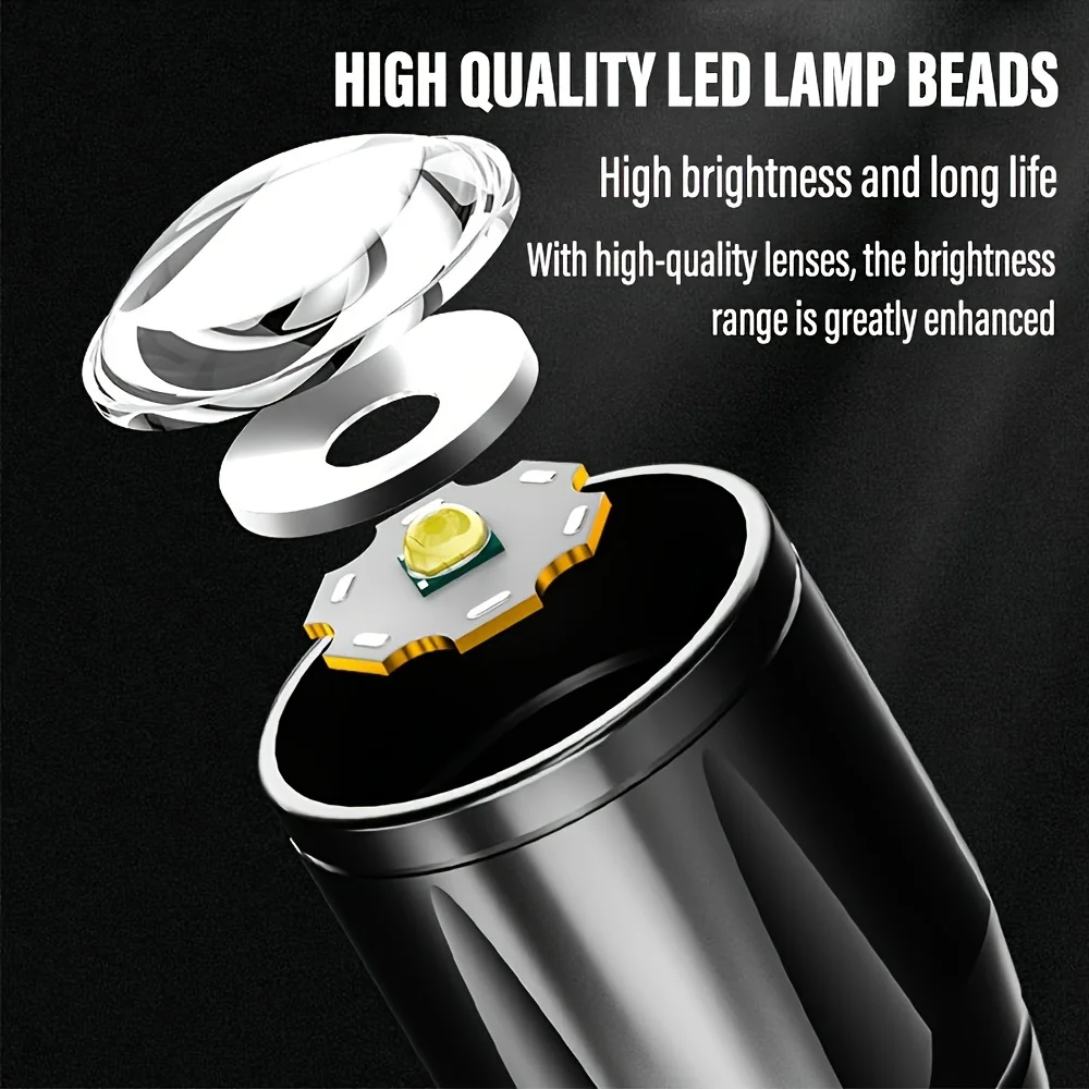 Mini LED Flashlight COB Floodl - đánh giá và giá Outdoor Lighting Black
