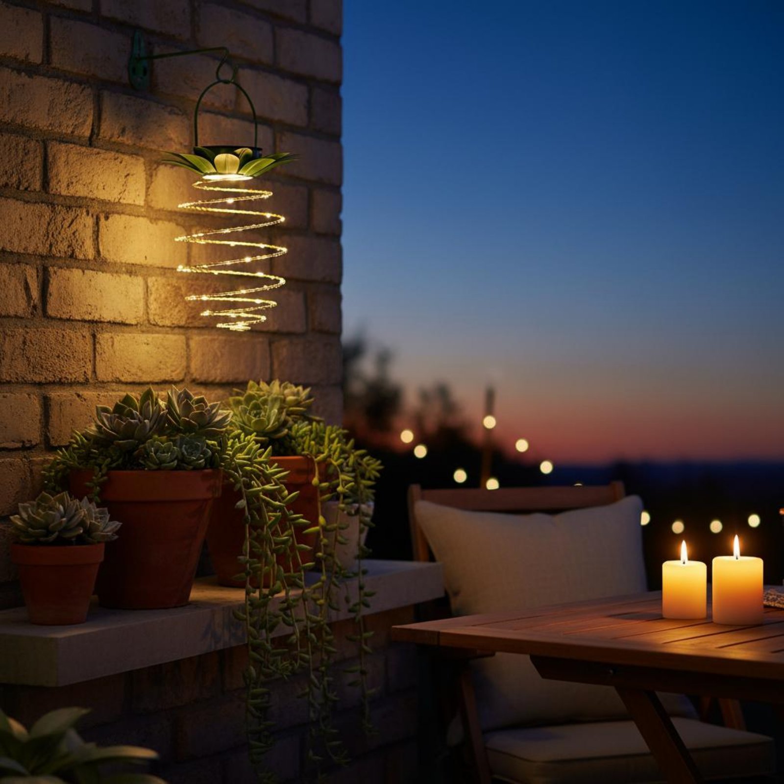 2 Pieces Solar Pineapple Lamp  - đánh giá và giá Hanging Outdoor Lighting