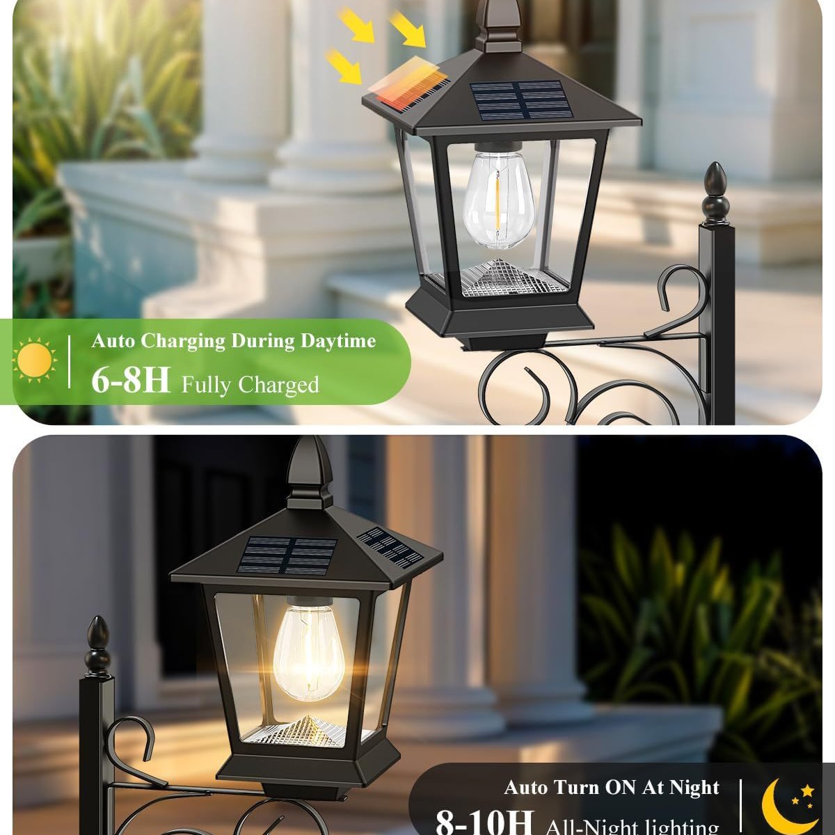 2 in 1 Solar Planter Lamp Wate - đánh giá và giá Hanging Outdoor Lighting