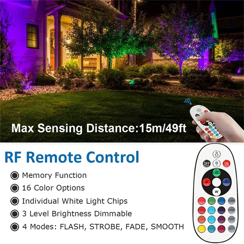 RGBW Landscape Lighting 10W wi - đánh giá và giá Outdoor Lighting Landscape