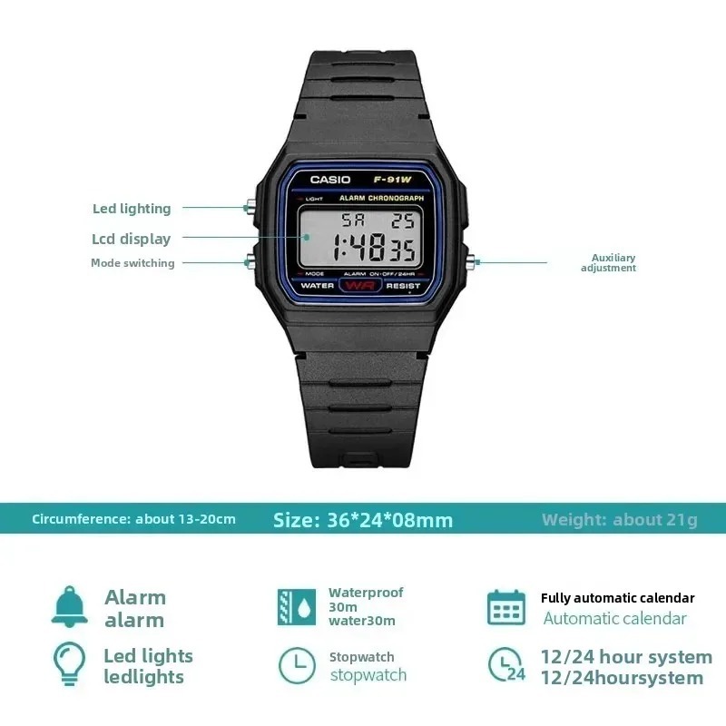 Casio F-91W-1 Fashion Retro Sm - đánh giá và giá Outdoor Lighting For Steps