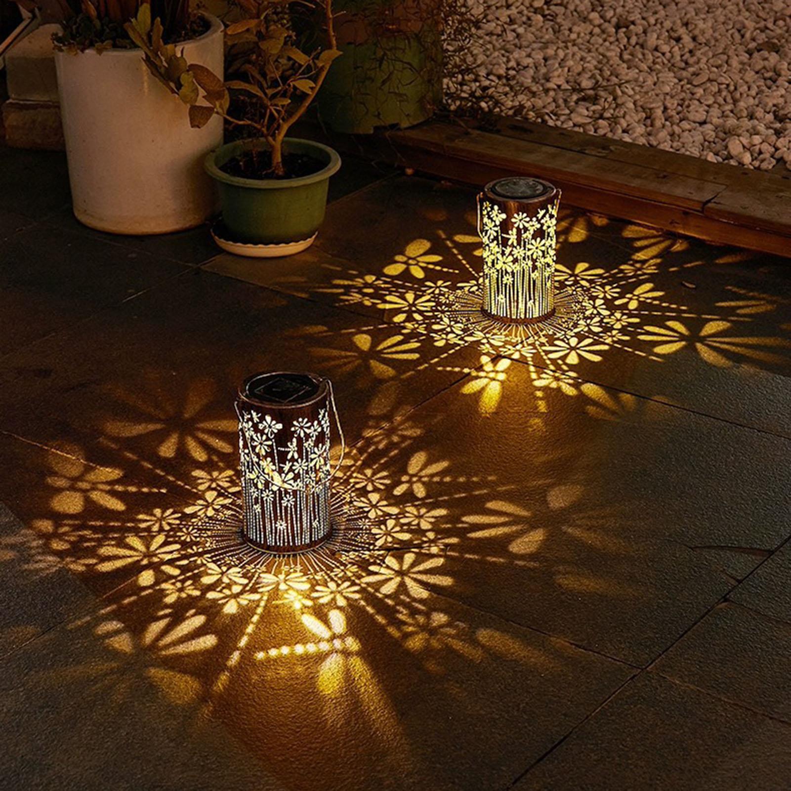 Solar Lanterns Colorful Metal  - đánh giá và giá Outdoor Lighting Landscape