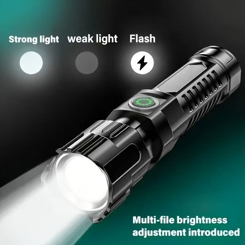 New High-power Led Flashlight  - đánh giá và giá Outdoor Lighting Black