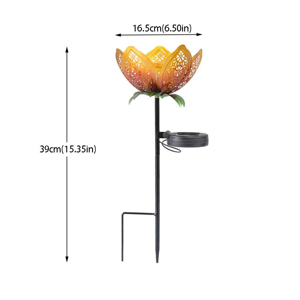 Lotus Shaped Solar Powered Lam - đánh giá và giá Outdoor Lighting Ground Fixtures