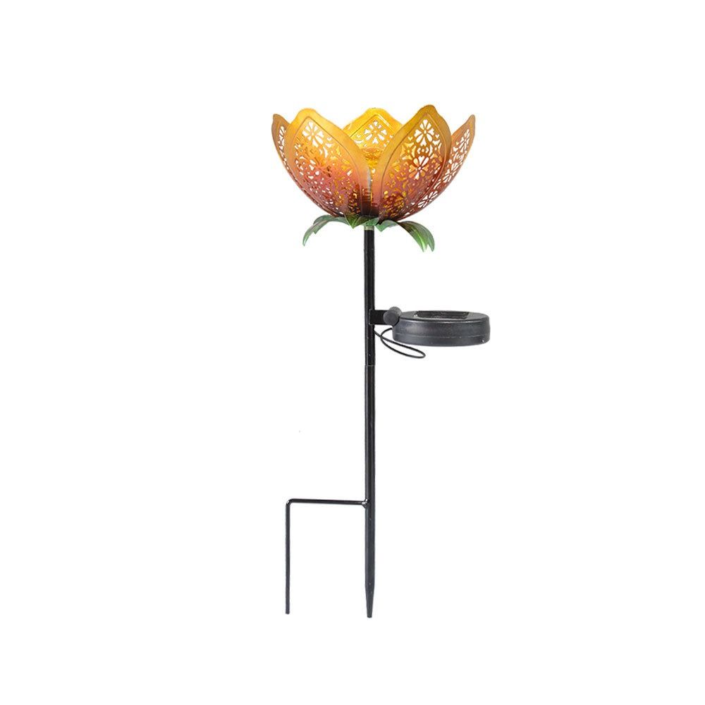 Lotus Shaped Solar Powered Lam - đánh giá và giá Outdoor Lighting Ground Fixtures