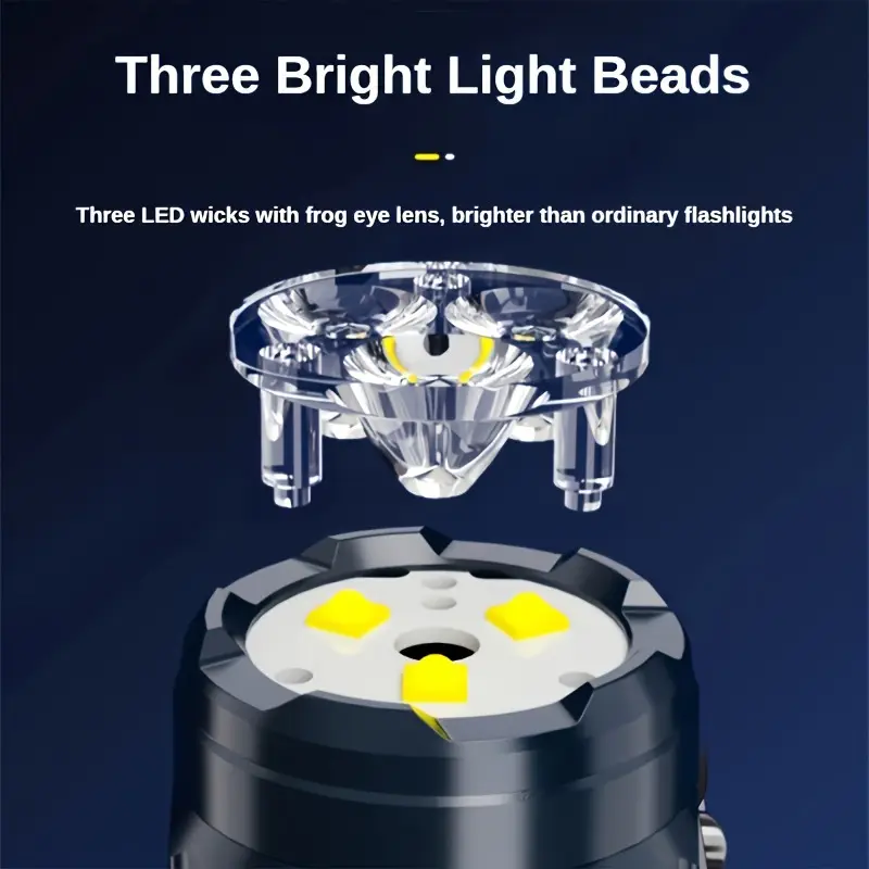 Mini 3LED Flashlight With Pen  - đánh giá và giá Outdoor Lighting Construction