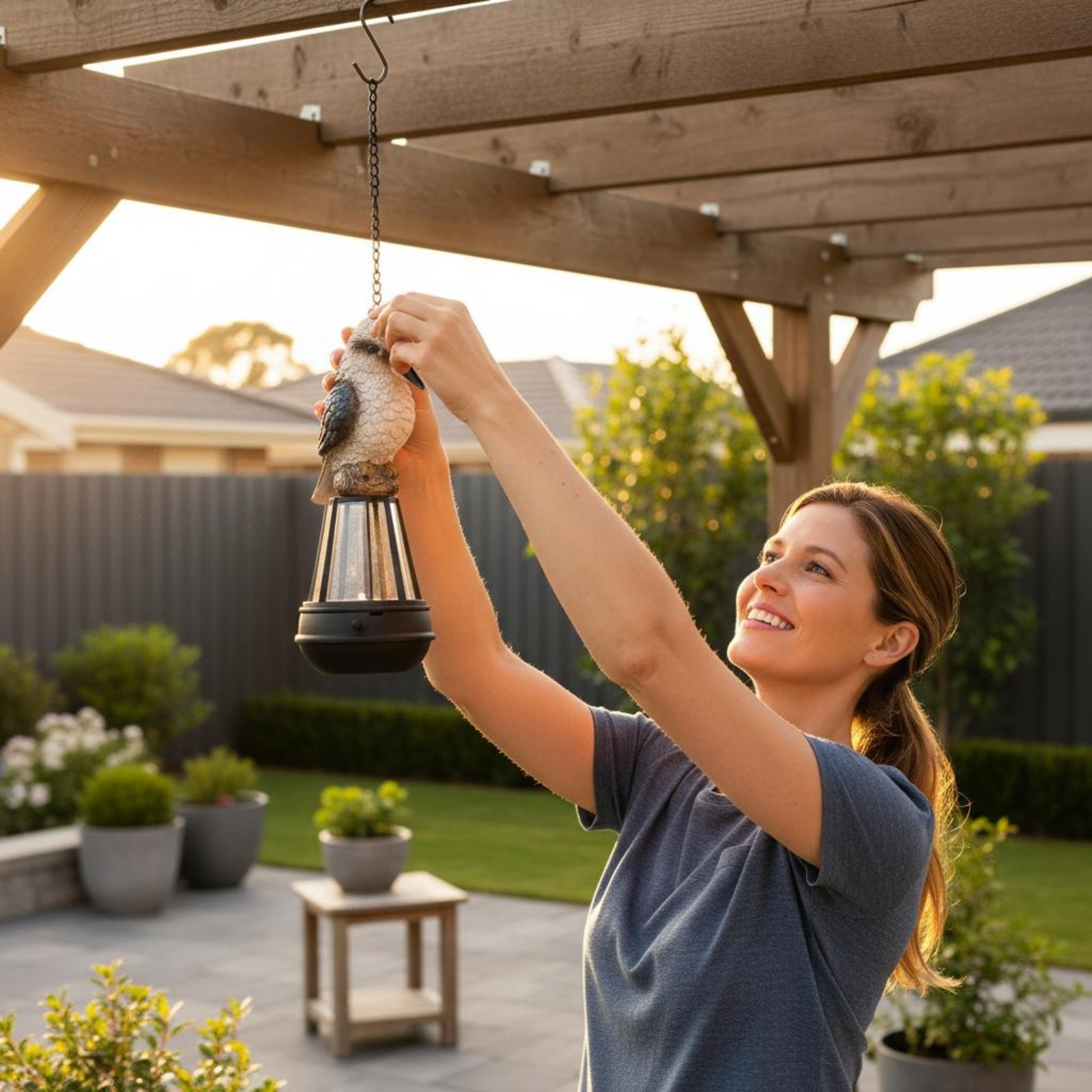 Solar Avian Hanging Lamp Energ - đánh giá và giá Hanging Outdoor Lighting