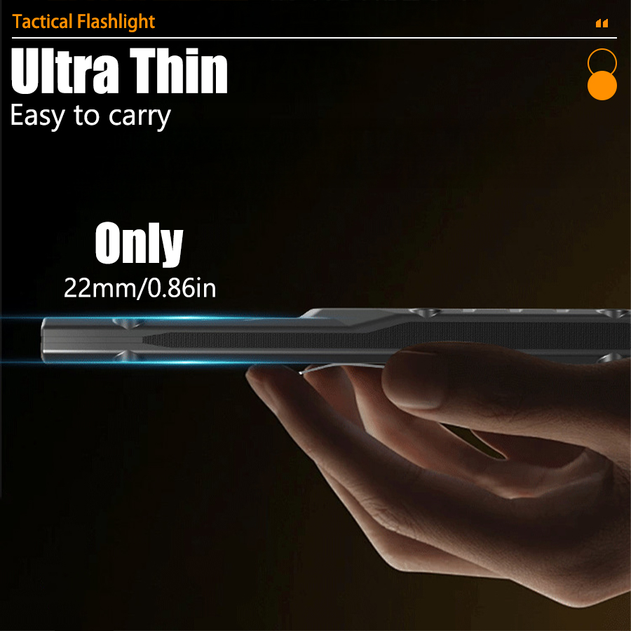 EDC Tactical Flashlight,1500 L - đánh giá và giá Outdoor Lighting Black