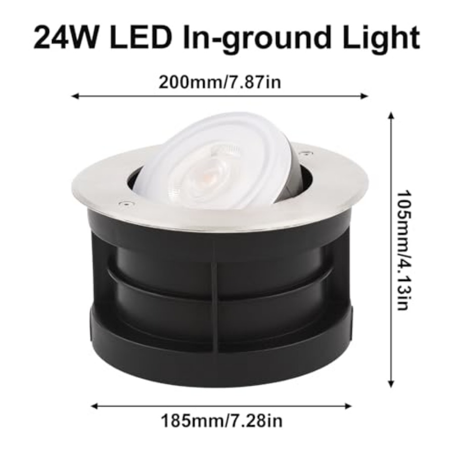 Angle-Adjustable Inground Ligh - đánh giá và giá Outdoor Lighting Ground Fixtures